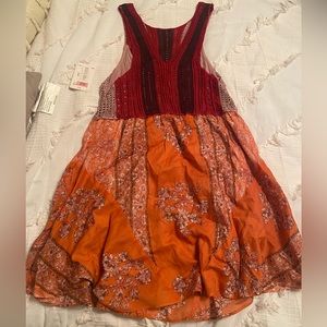 Free People Mini Multicolored Summer Dress